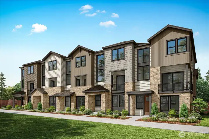 Exterior Rendering- For marketing purposes only. Colors and features may vary