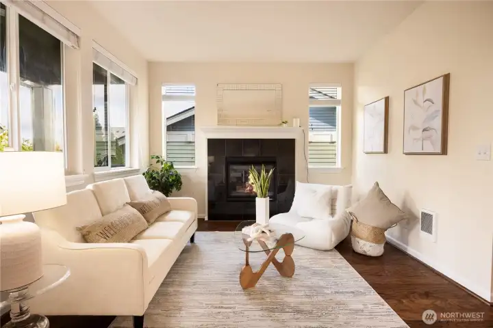 Cozy and bright living room