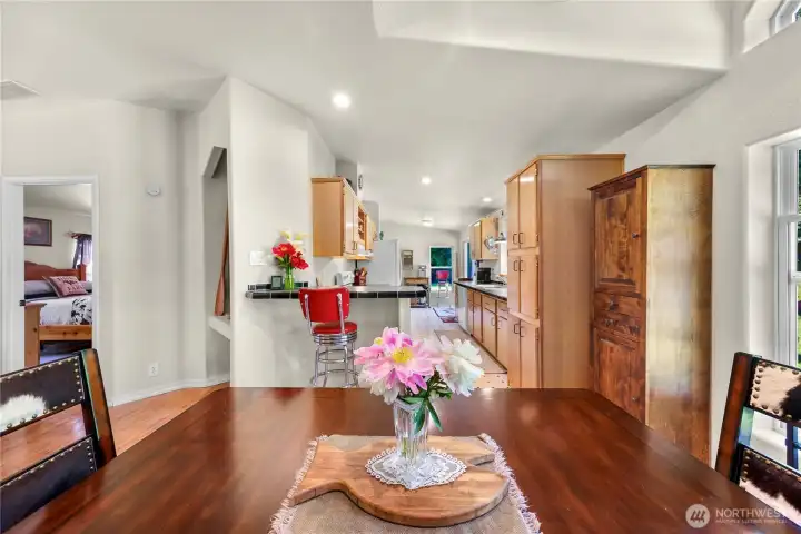 interesting nook off the dining room