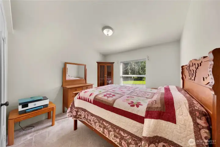 2nd bedroom also has vaulted ceilings