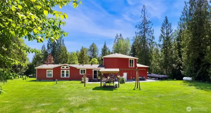 A nice, big backyard to play in