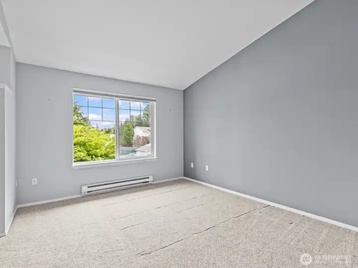 At the back side of the condo is the primary suite. At the back side of the condo is the primary suite.
