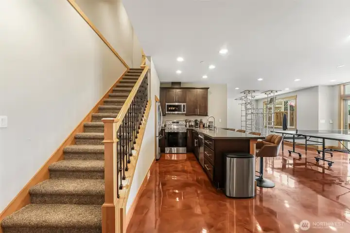 Stairway & basement apartment