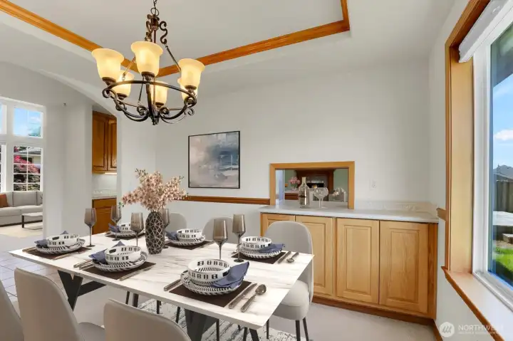 Dining Room-Virtually Staged