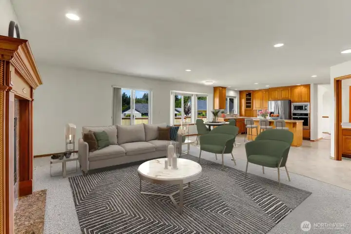 Family Room - Virtually Staged