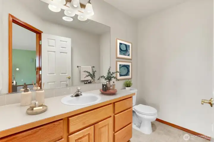 Primary Bedroom with Bay Window, Ceiling Fan, Walk-In Closet-Virtually Staged