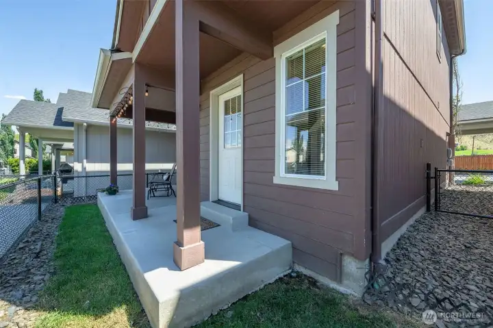 Sweet covered back porch