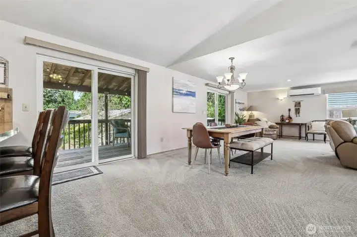 Open floor plan.