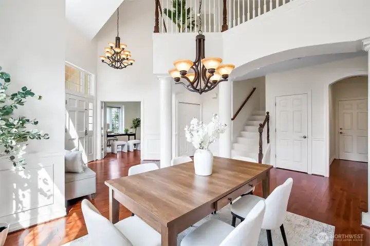 Light-filled dining room Light-filled dining room