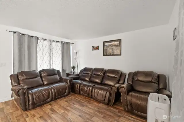 Living room with large window