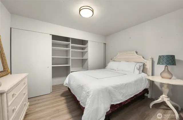 Second bedroom offers plenty of storage space