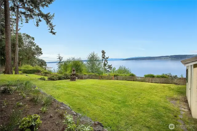 Green lawn adds beauty