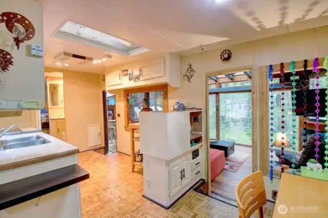 Seating area in kitchen
