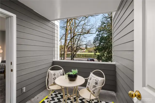 Cute balcony patio