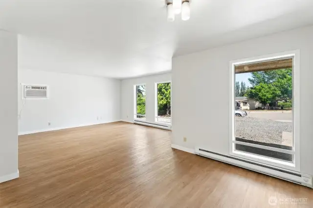 nice and bright interior, living and dining area