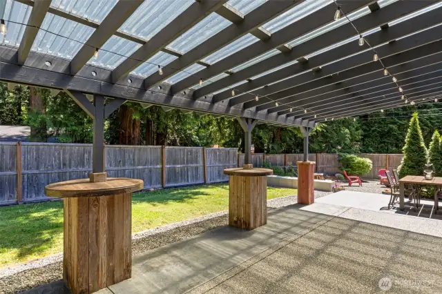 A back yard patio perfect for entertaining
