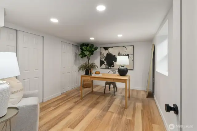 4th bedroom on the lower level with egress window