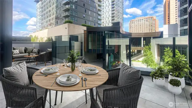Huge balcony