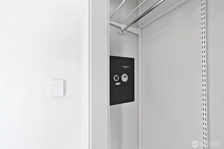 a bedroom closet safe for your valuables