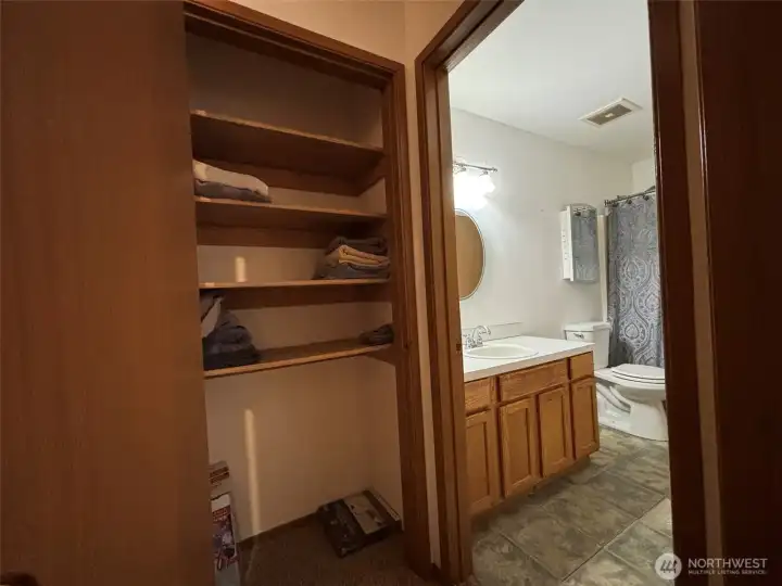 Hall closet