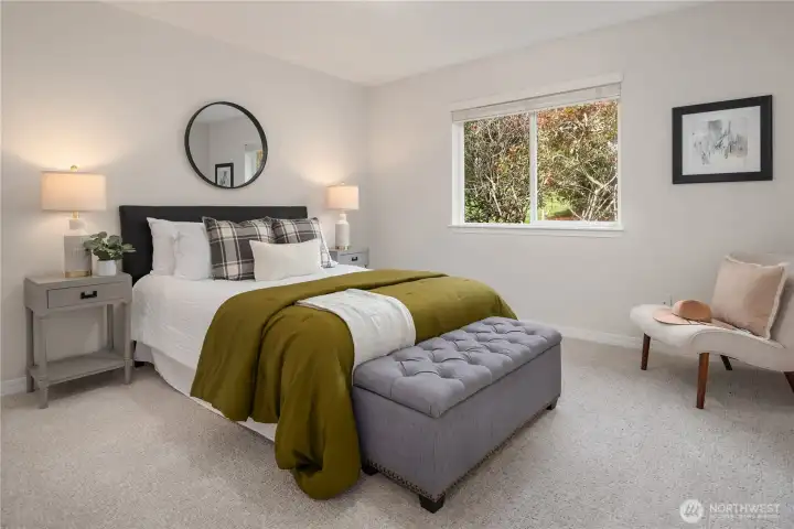 This is the second of four bedrooms. Like everything in this house it is an oversized bedroom with great storage.