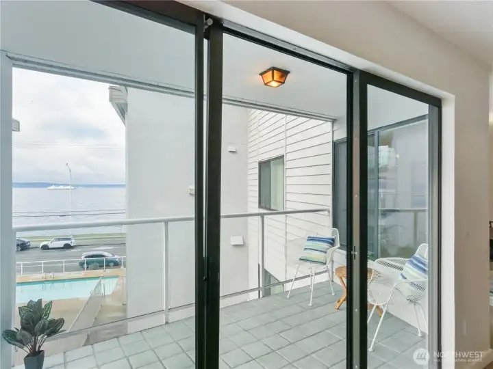 Sparkling water view from you 3rd floor patio.