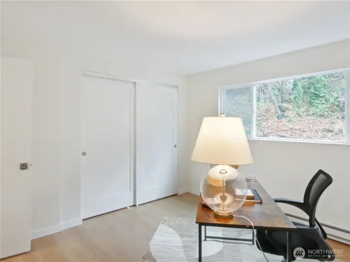 2nd bedroom can flex as a guest room, office or both!