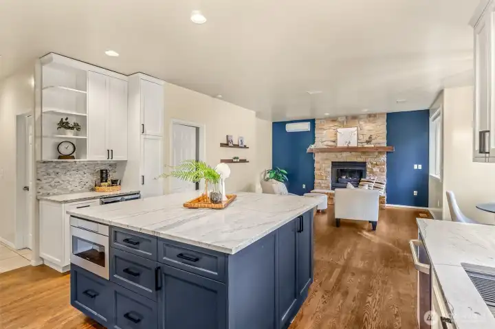 Tons of storage through out this kitchen