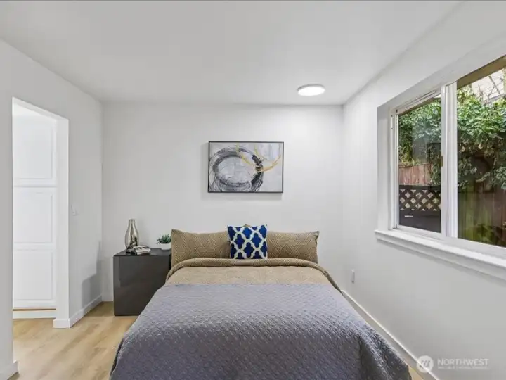 Natural light and privacy.