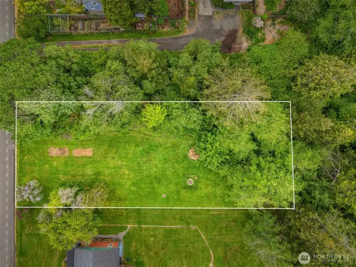 Approximate borders of property.