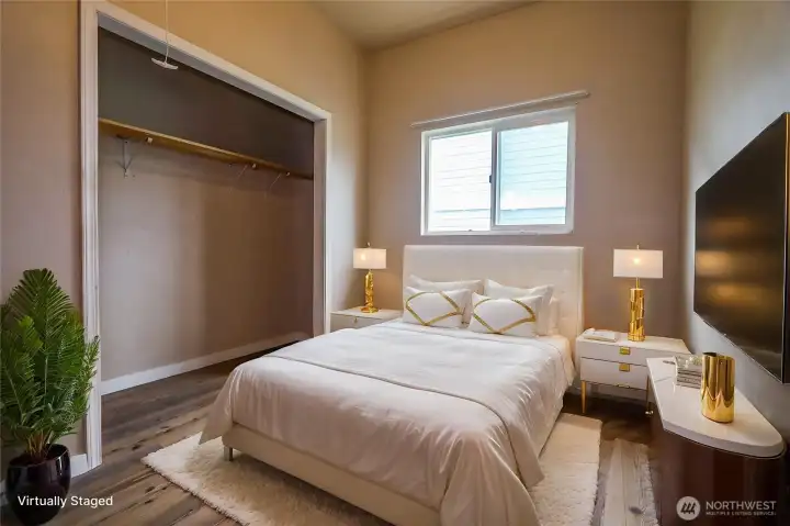 Bedroom 3 of 3 staged