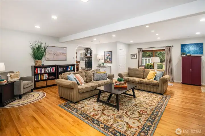 Family room off the kitchen/Dining area.
