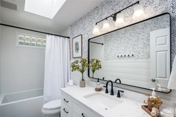 Guest bathroom upstairs.