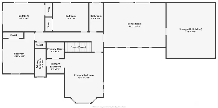 Upstairs Floorplan