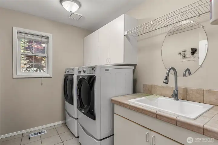 Laundry with sink