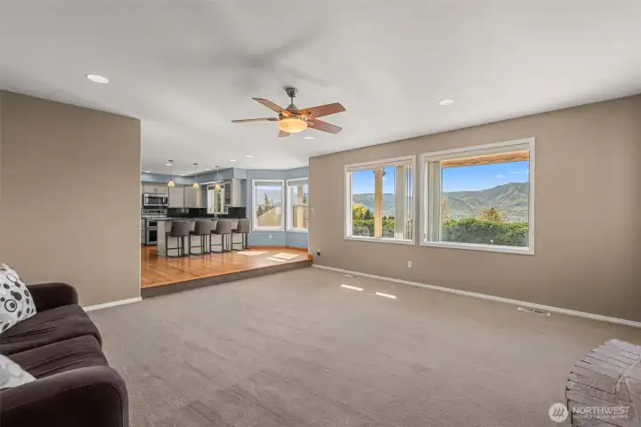Large family room room