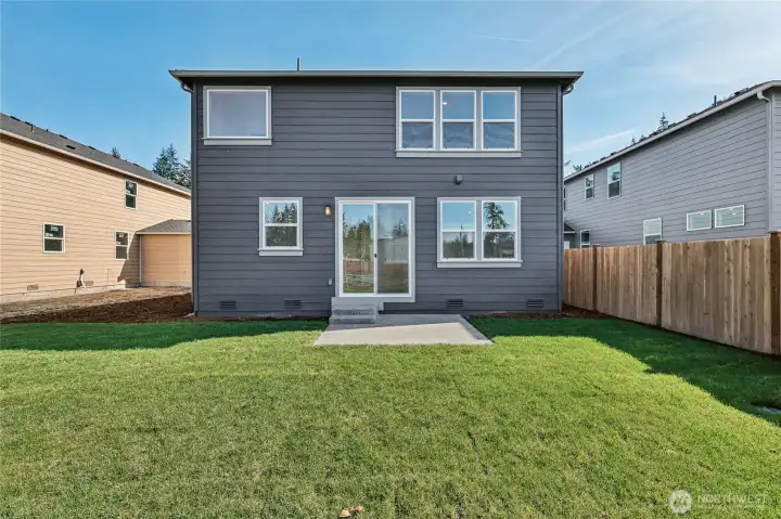 Fully landscaped backyard with patio! Picture for representational purposes only, colors and features may vary. Fully landscaped backyard with patio! Picture for representational purposes only, colors and features may vary.