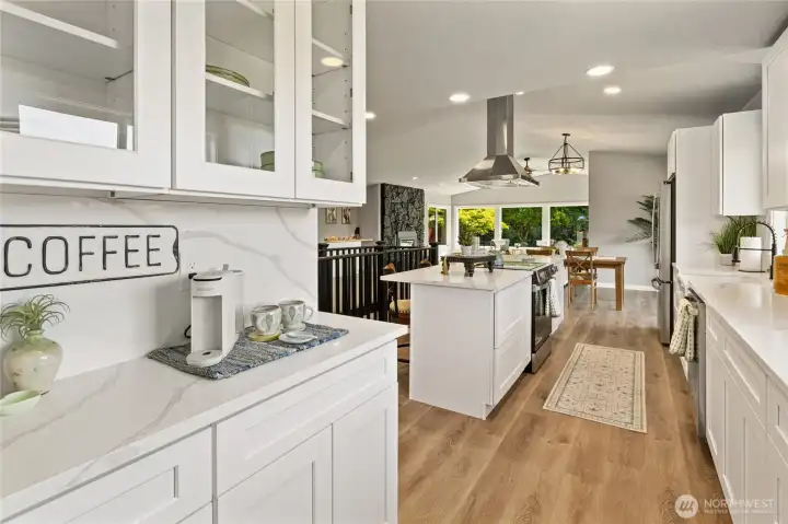 Coffee nook area in kitchen!