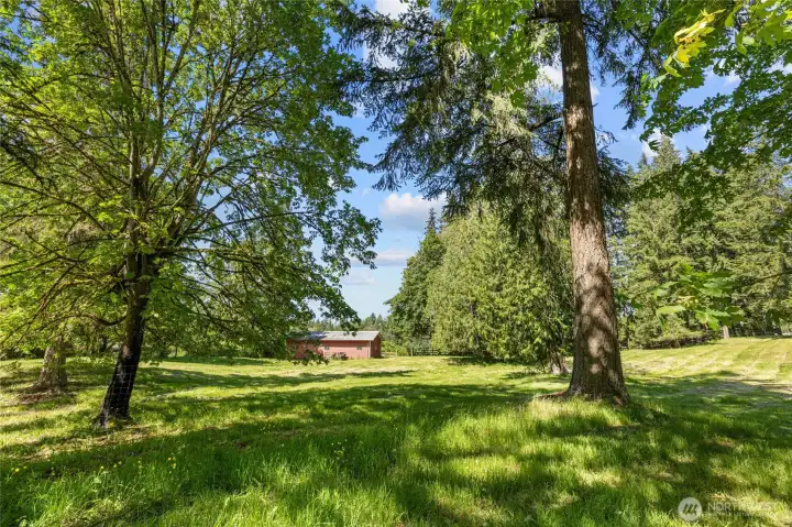 View of property/barn coming up to house driveway!