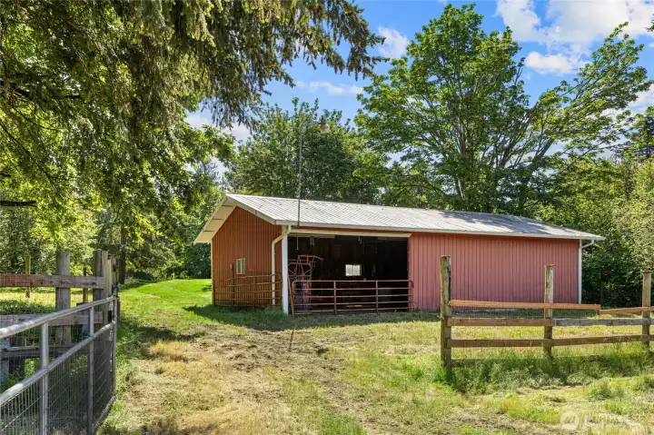 24' x 48' Barn is located on 2nd tax parcel (4.25 acres) and has water and power!