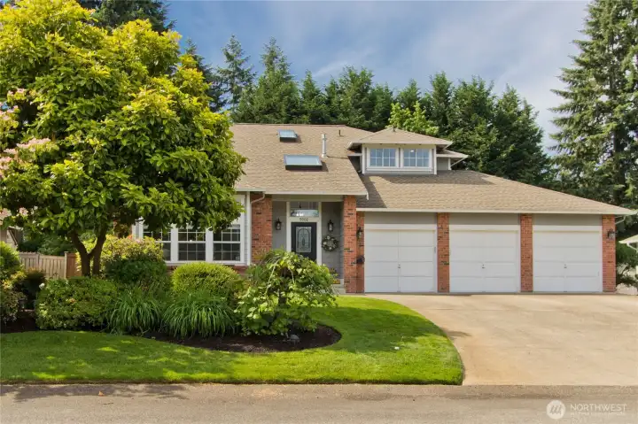 Oversized 3-car garage offers exceptional space for vehicles, workshop needs, and lots of additional storage. Oversized 3-car garage offers exceptional space for vehicles, workshop needs, and lots of additional storage.