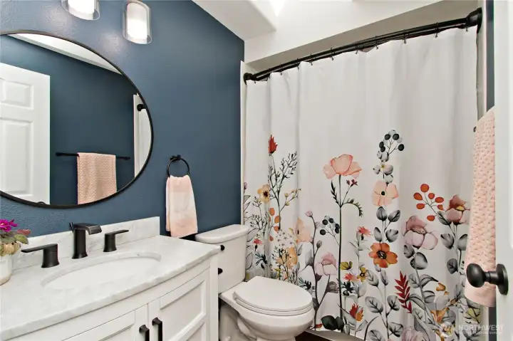 upstairs second bathroom has tub and shower upstairs second bathroom has tub and shower