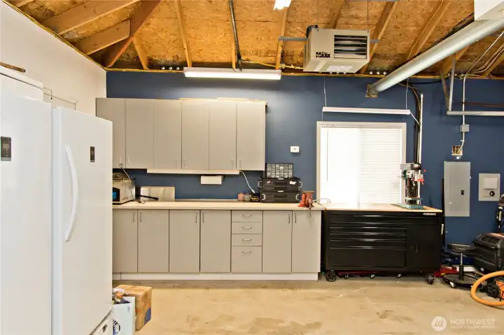 nice workshop space in heated garage nice workshop space in heated garage
