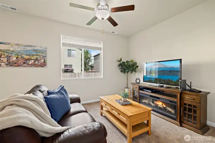 Living room with an open floor plan. Living room with an open floor plan.