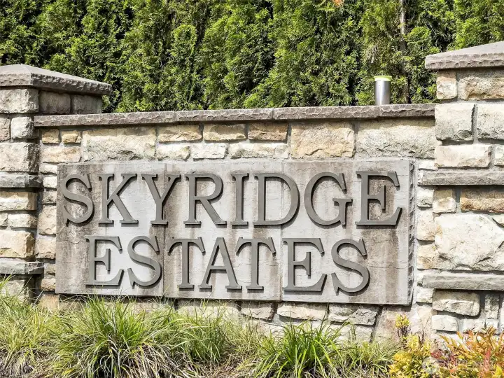 Welcome to Skyridge Estates. Welcome to Skyridge Estates.