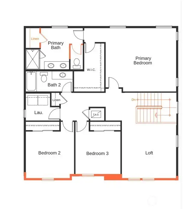 Second floor with loft