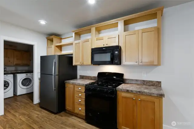 Kitchen and laundry room