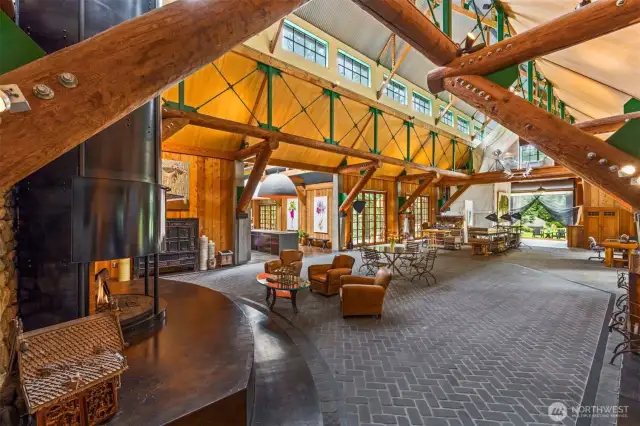 No sheetrock was used, just local, natural materials.