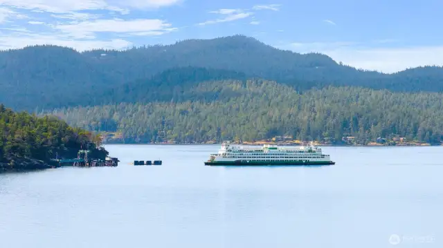 Lopez Island is served by the Washington State Ferry service.