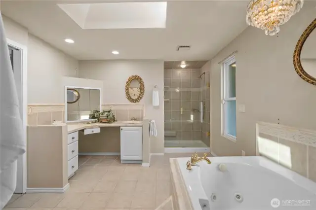 Five-piece Primary Bathroom on main floor